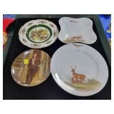 4 ASSORTED PLATES AND PLATTER