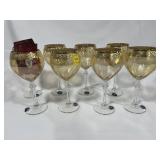 SET OF 8 ITALIAN WINE GLASSES