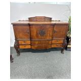 CALIFORNIA FURNITURE CEDAR CHEST W/2 DRAWERS.