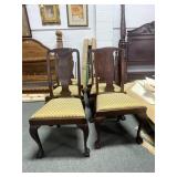 BALL AND CLAW FOOT MAHOGANY DINING CHAIRS -