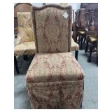 ONE UPHOLSTERED SIDE CHAIR
