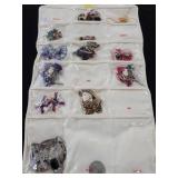 JEWELRY KEEPER WITH COSTUME JEWELRY.