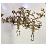 MATCHED PAIR AND ADDDITION LARGE CANDLE WALL.