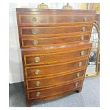 GRAND RAPIDS MAHOGANY CHEST ON CHEST -.