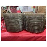 78 GLASS HOLLY CHRISTMAS PLATES