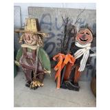 5 PC WOOD AND METAL FALL DECOR