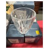 (4) WATERFORD HURRICANE VASES.