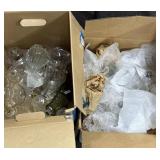 ASSORTED CANDLE GLOBES FOR LIGHT FIXTURES.