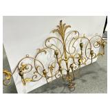 DECORATIVE METAL CANDLE SCONCE.
