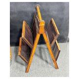 DOUBLE TIER MAGAZINE RACK.