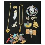COSTUME JEWELRY: NECKLACES, EARRINGS, ETC..