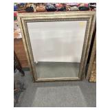 BEVELED GLASS MIRROR - 46" X 47".