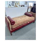 LEATHER BASE WITH UPHOSTERY DAY BED - 79".