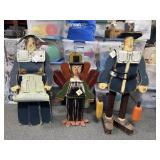CRAFT MADE PILGRIM AND MRS PILGRIM AND TURKEY