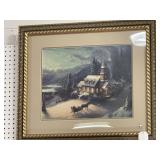 THOMAS KINKAID "SUNDAY EVENING SLEIGH RIDE"