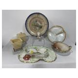 ASSORTED CERAMIC PLATES, ETC.