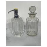CRYSTAL DECANTER AND PUMP DECANTER