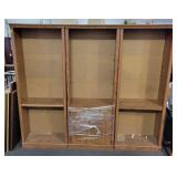 3 SECTION BOOKCASE - CENTER SECTION HAS