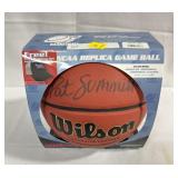 PAT SUMMITT AUTOGRAPHED BASKETBALL - WILSON.