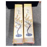 (2) LIGHT UP MAPLE LEAF TREES FROM CRACKER BARREL.