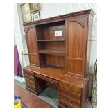 WOODEN COMPUTER DESK - BASE AND TOP -.