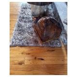 POLYESTER FAUX ANIMAL SKIN RUG - 3