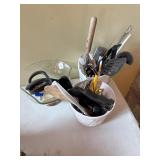 3 CONTAINERS WITH KITCHEN UTENSILS