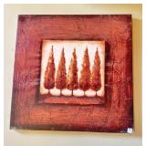 HOME DECOR TREE PRINT ON CANVAS - COUPLE OF WORN