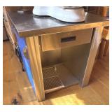 DELFIELD STAINLESS CASHIERS COUNTER W/DRAWER -