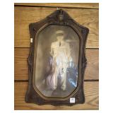 ANTIQUE CONVEX GLASS PHOTO FRAME
