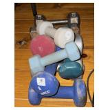 ASSORTED DUMBBELL WEIGHTS