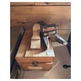 SHOE SHINE BOX AND BOOT JACK