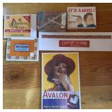 CIGAR BOXES, COLLECTIBLE ADS (UNFRAMED)
