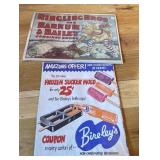 RINGLING BROS. UNFRAMED AD AND BIRLEY