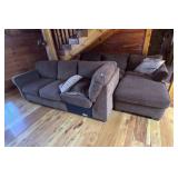 CORDUROY SECTIONAL SOFA W/CHAISE