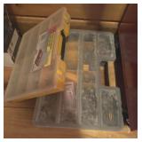 3 ORGANIZERS WITH FASTENERS, NUTS AND BOLTS