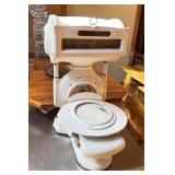 ANTIQUE PORCELAIN COVERED STORE SCALE - ONE DOOR