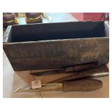 ANTIQUE KRAFT 5 LB CHEESE BOX , TOBACCO SPIKE, ETC