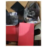 ASSORTED BOOKS AND BOOK ENDS