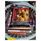 2 BASKETS OF ASSORTED DVDS