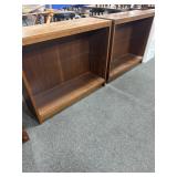 2 WOODEN BOOK CASES - MATCHED PAIR
