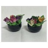 COALPORT BONE CHINA TINY FLOWER ARRAINGMENTS-ONE