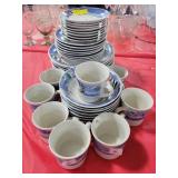 39 PC SET OF GIBSON LIGHTHOUSE DISHWARE