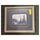 MOUNTAIN SCEEN FRAMED PRINT