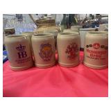 4 BEER STEINS