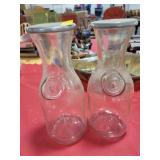 2 CALIFORNIA WINE CARAFES