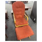 PLATFORM ROCKER AND MATCHING STOOL