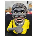 CAST IRON BLACK MEMORABILIA BANK