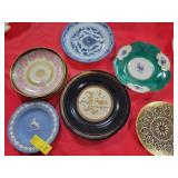 7 ASSORTED SAUCERS-1 IS WEDGEWOOD