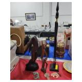 3PC WOOD HANDCRAFTED STATUES